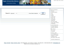 Tablet Screenshot of lumen.regis.edu